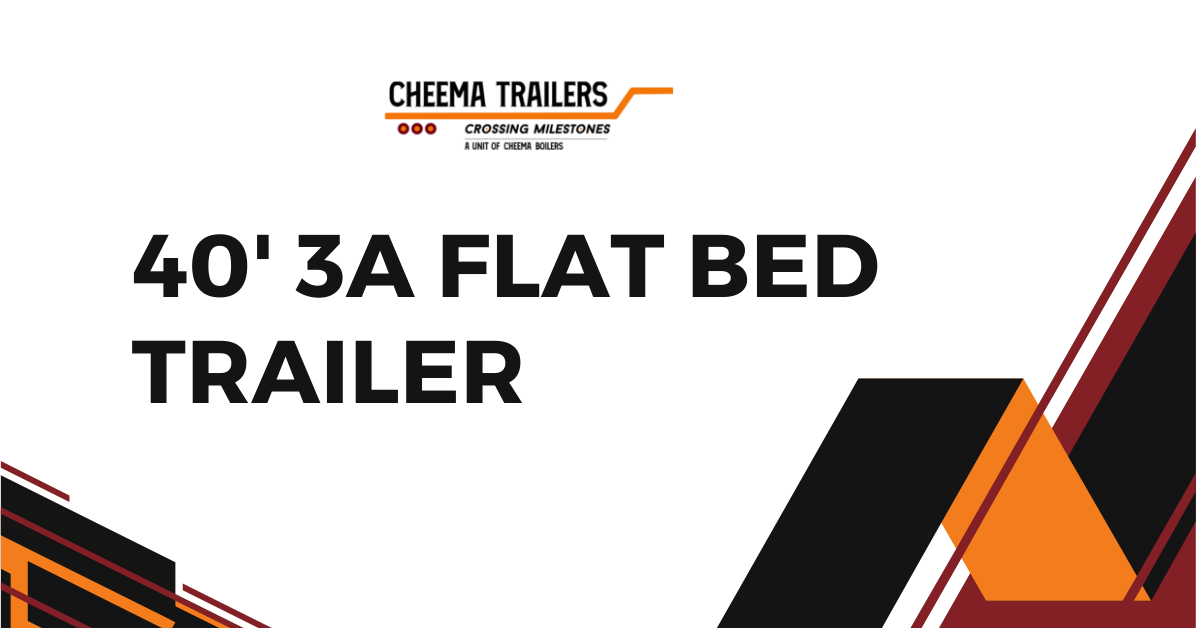 40' Long 3A Flat Bed Trailer
