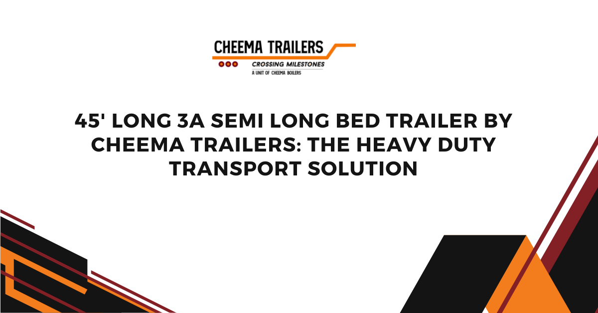 45' Long 3A Semi Low Bed Trailer