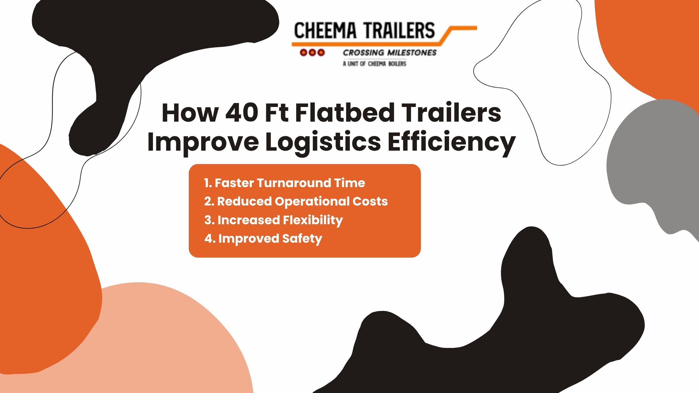 How 40 Ft Flatbed Trailers Improve Logistics Efficiency